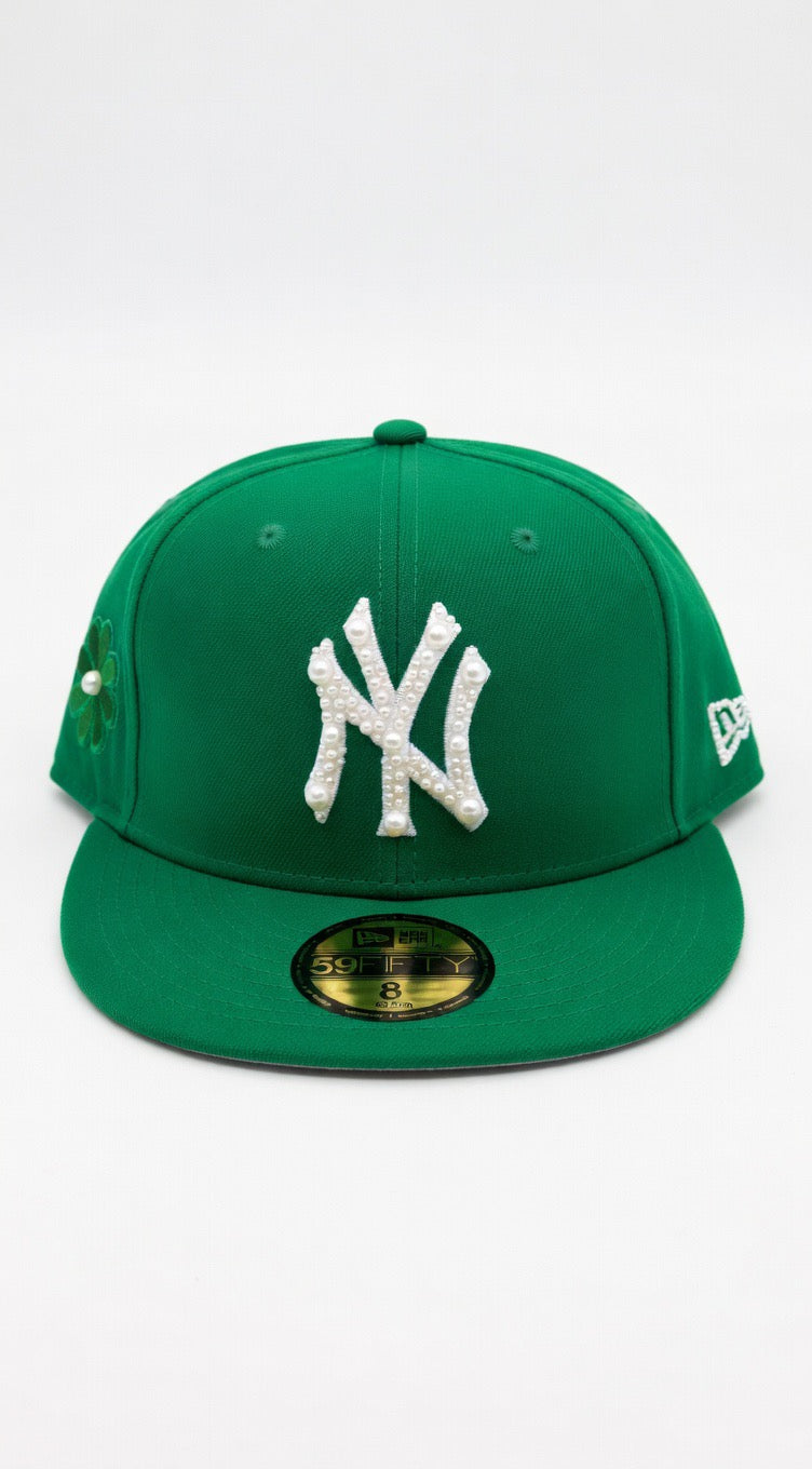 Green Pearl NY Custom Fitted Hat 1/1